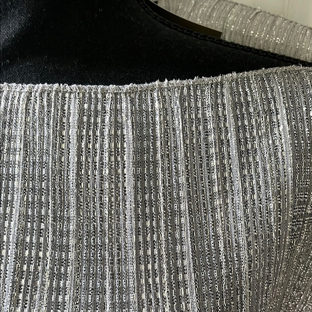 J. Crew Silver Metallic Blouse - Picture 3 of 7